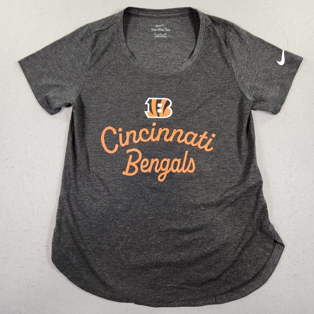 Womens The Nike Tee Cincinnati Bengals T-Shirt Size Small Gray